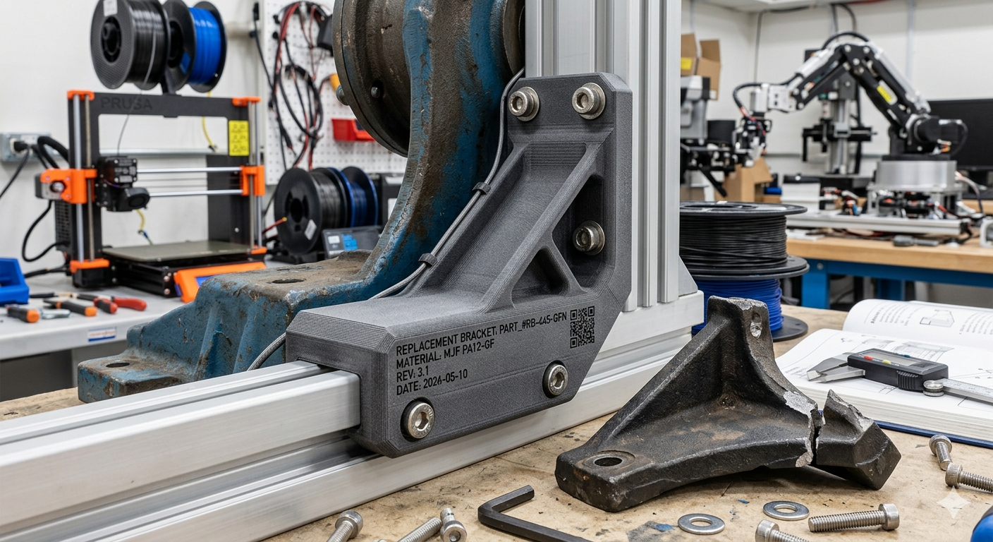 Mechanical bracket part